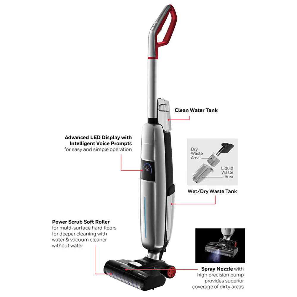 Honeywell FC15 Ultamax Elite Cordless Floor Cleaner and Vacuum