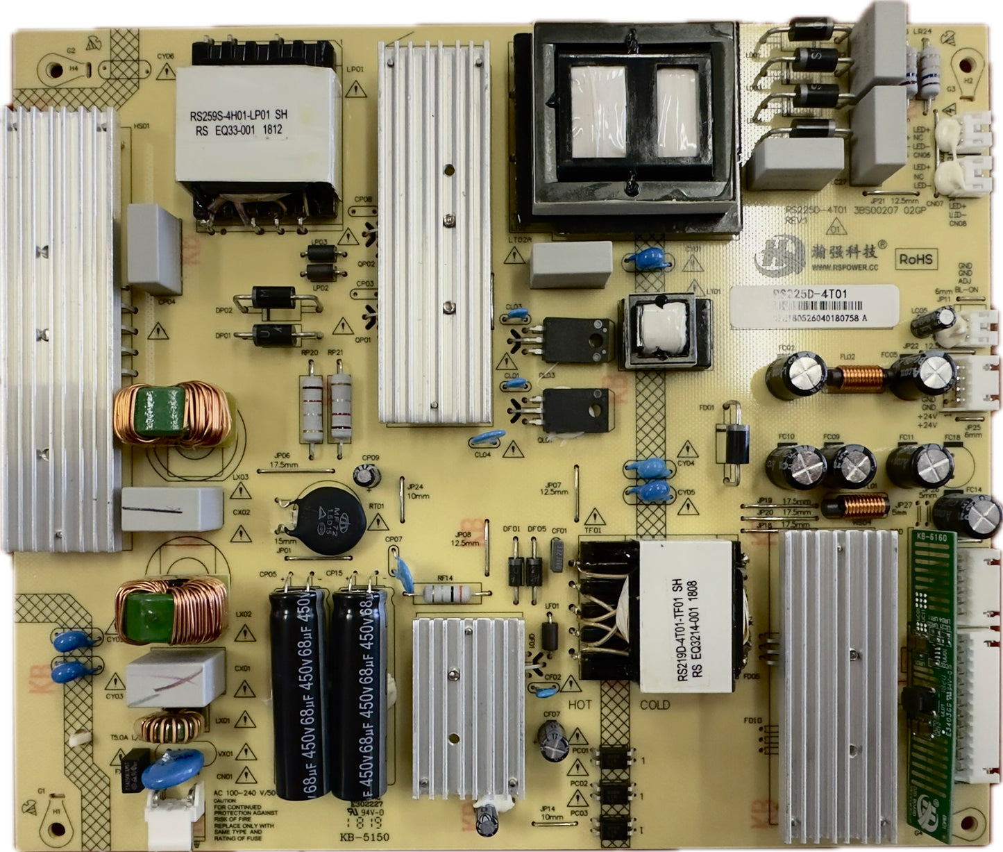 JVC TV Power PCB RS225D-4T01