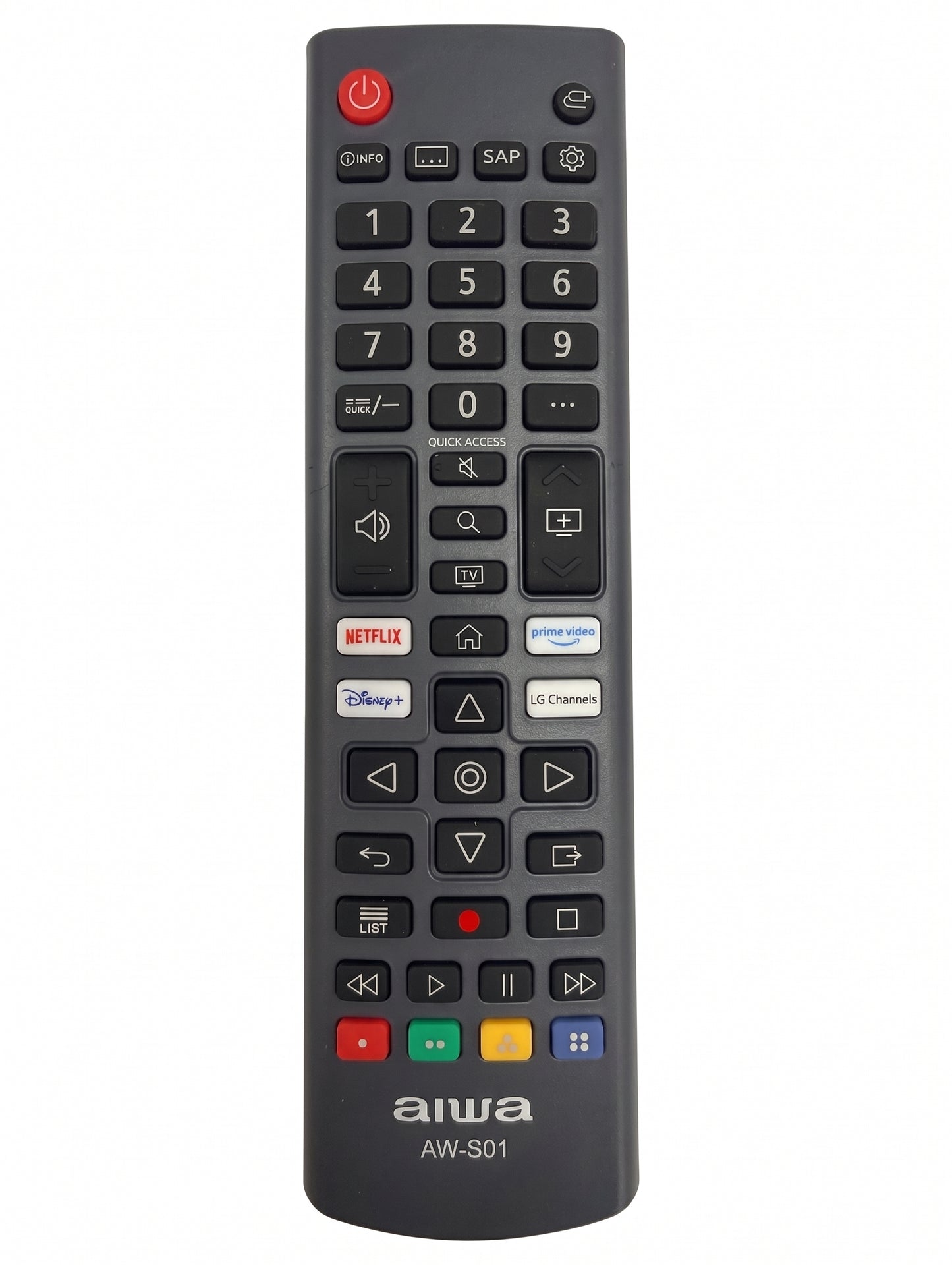 Genuine AIWA TV Remote Control AW-S01