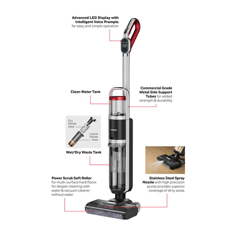 Honeywell FC20 Ultamax Pro Cordless Floor Cleaner and Vacuum