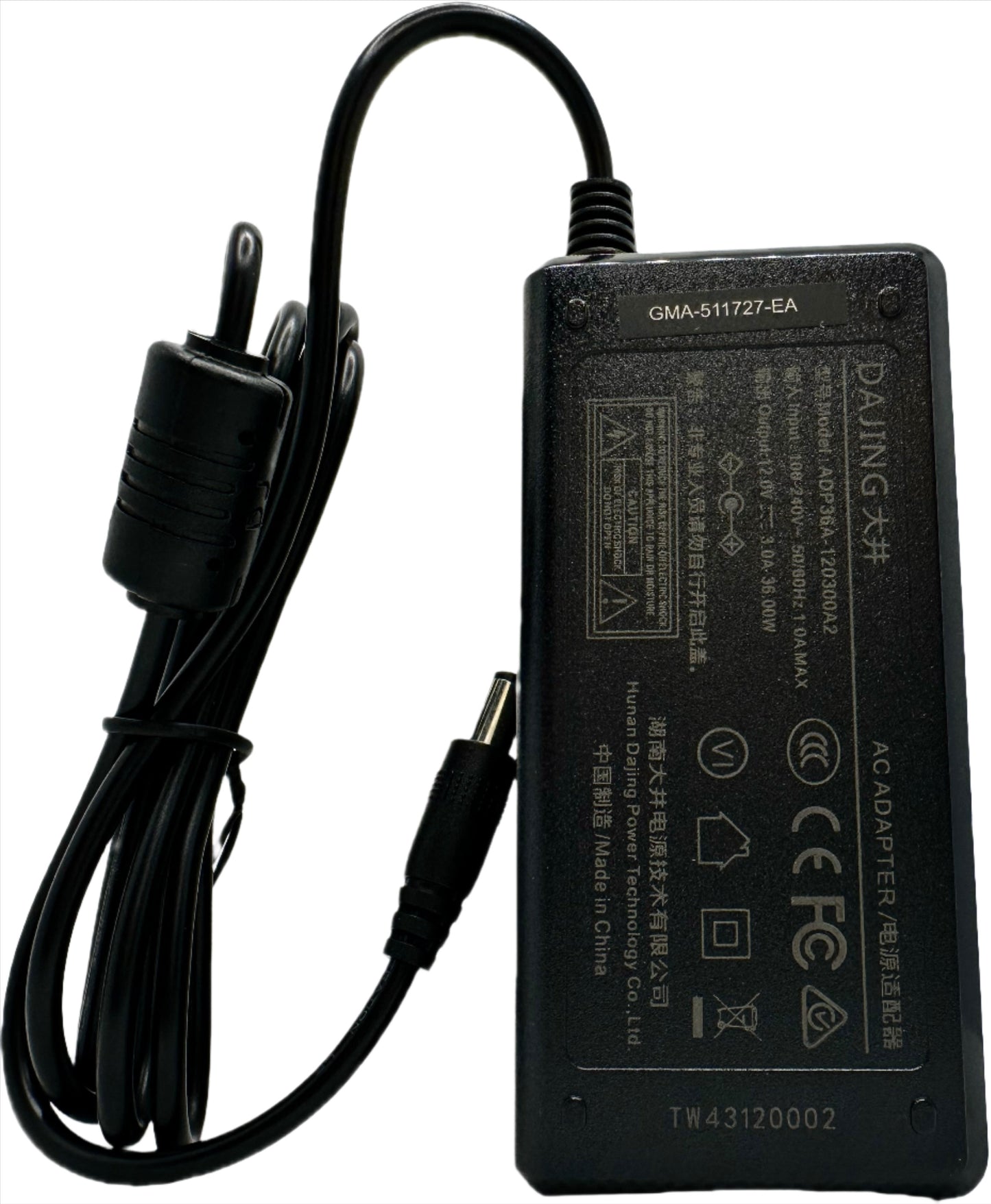 AIWA TV Mains Power Adaptor 12 V 3 A