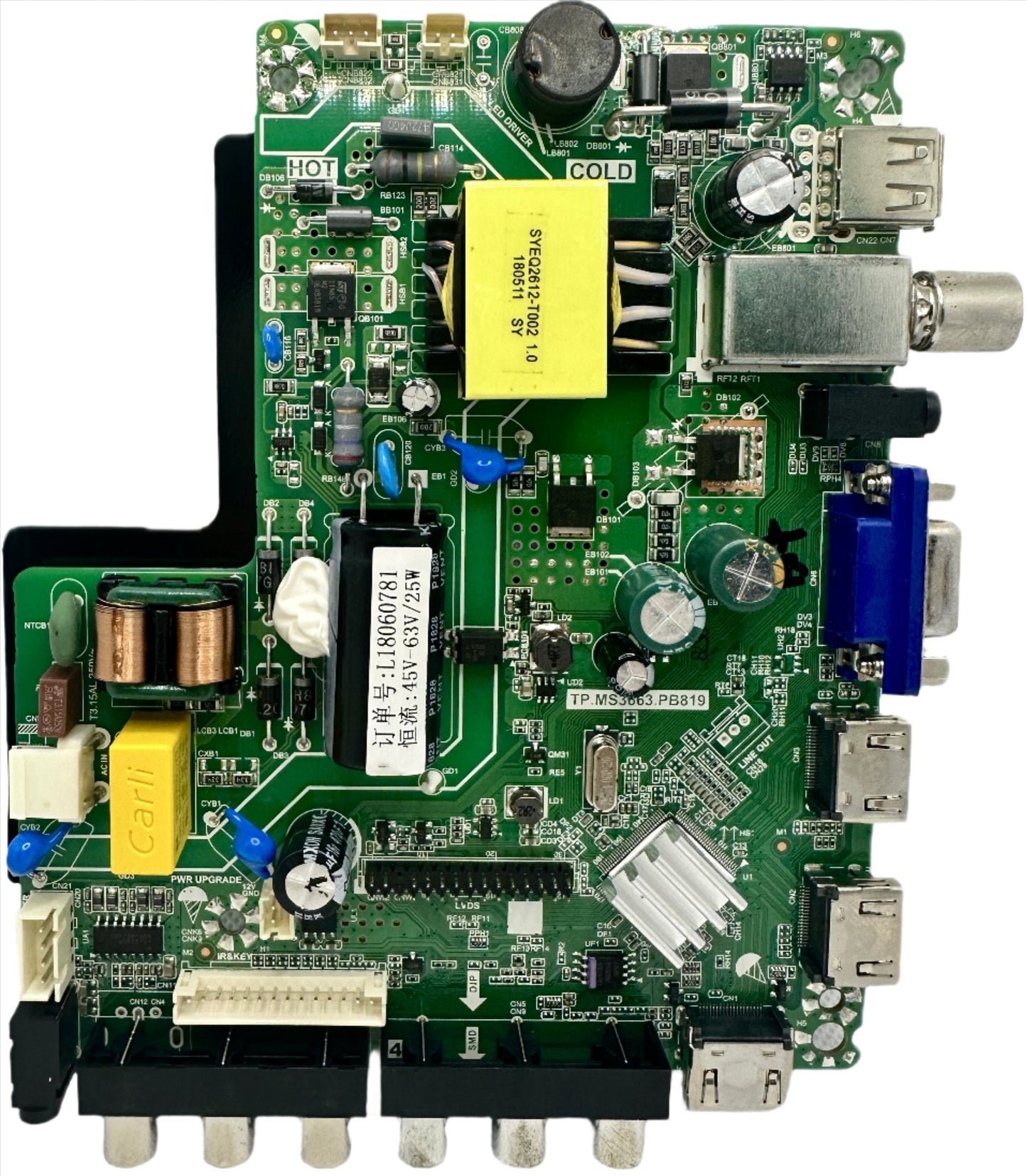 JVC TV Main/Power PCB to suit LT-32N370AN